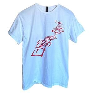 Korn Follow The Leader Shirt Mens Medium White Hopscotch Album Graphic Tee CLEAN